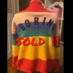 Boring Rainbow Cardigan